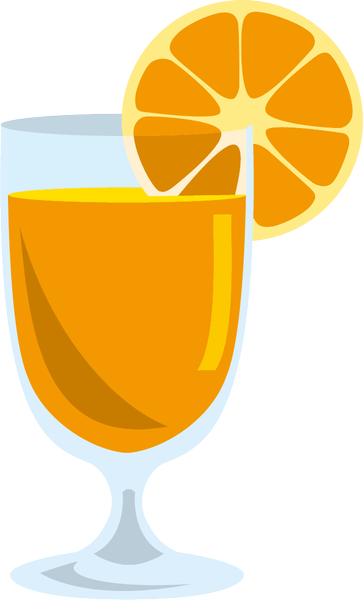 ソフトドリンクのフリー素材no05 オレンジジュース のイラスト イラストポップ